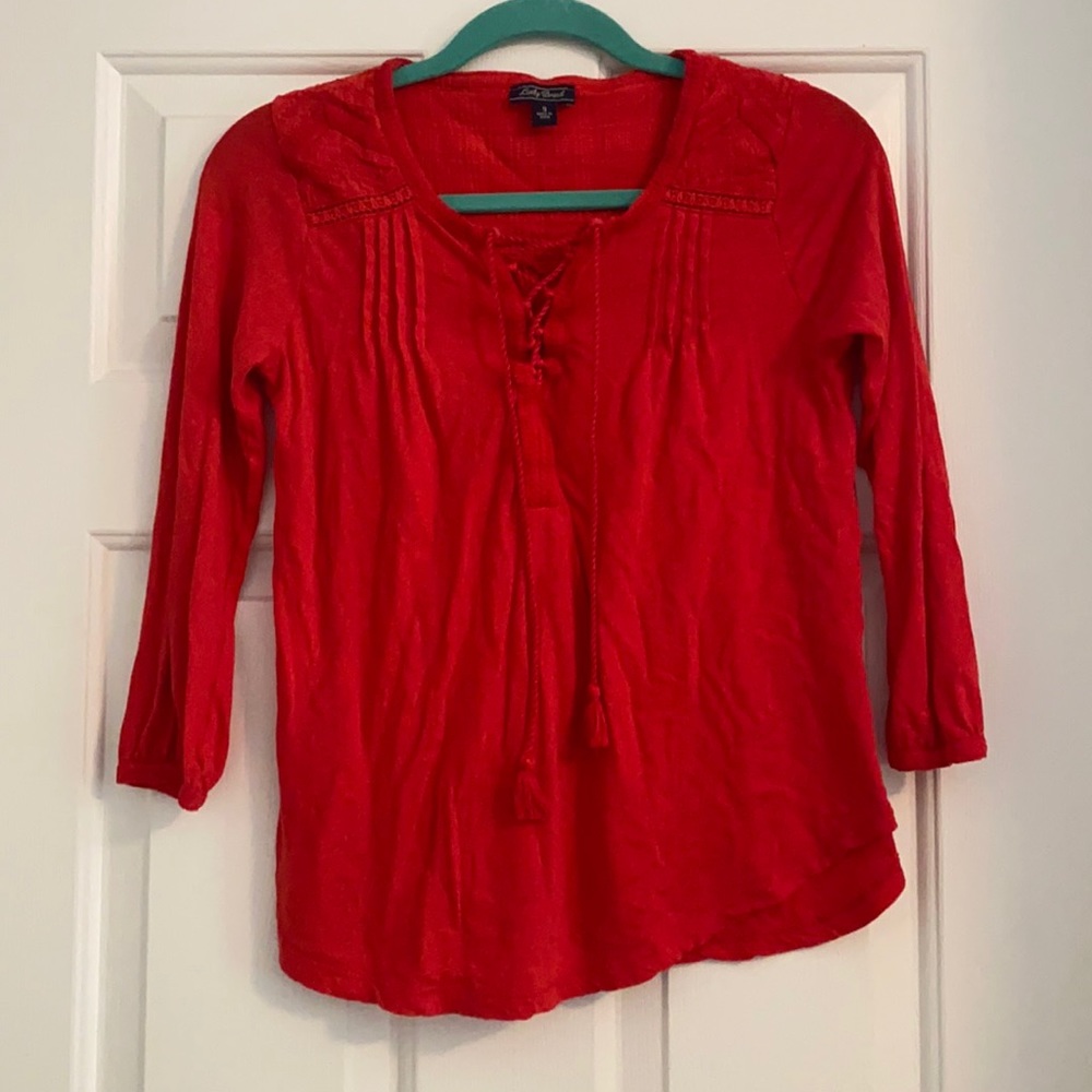 BUNDLE of pink & red tops! 6 total.